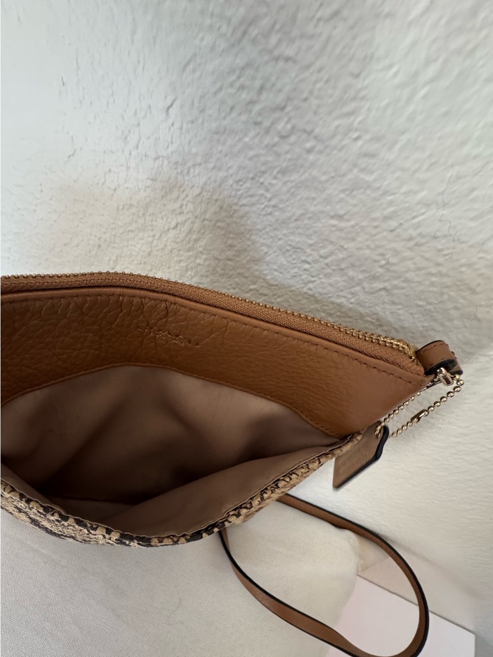 Coach Python Brown Leather Crossbody with Snake-Print - Picture 3 of 4